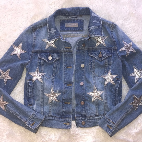 🎉Sale🎊 New Bagatelle Star Denim Jacket - Picture 3 of 16